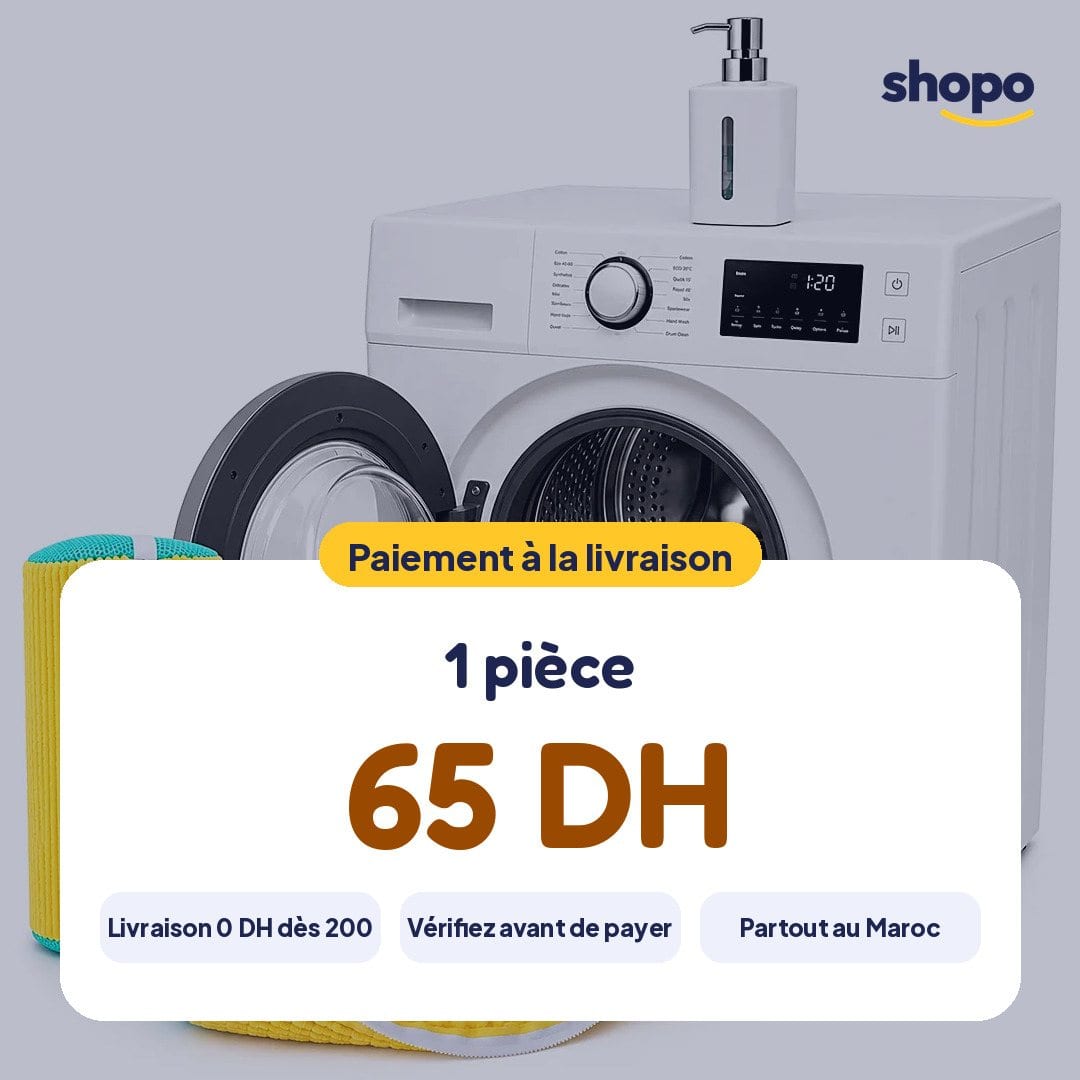 Housse de lavage pour baskets en chenille zippée, photo 6