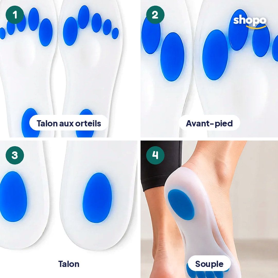 Semelles en silicone avec zones de confort, la paire, photo 3