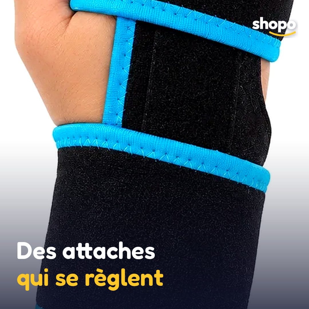 Support de main et doigts du milieu, noir et bleu, photo 4