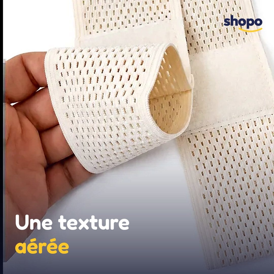 Support de poignet élastique ajouré, beige, photo 4