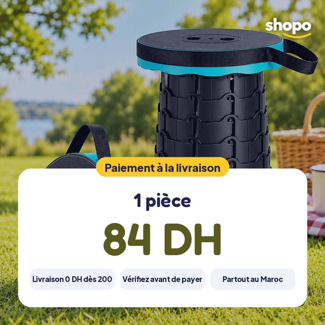 Tabouret pliable réglable portable, 6,5 à 45 cm, photo 6
