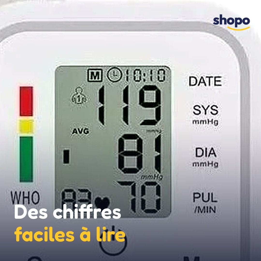 Tensiomètre électronique au bras, écran numérique, photo 4
