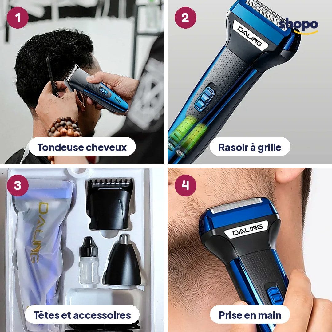 Tondeuse Daling DL-9006 3 en 1 rechargeable, photo 3
