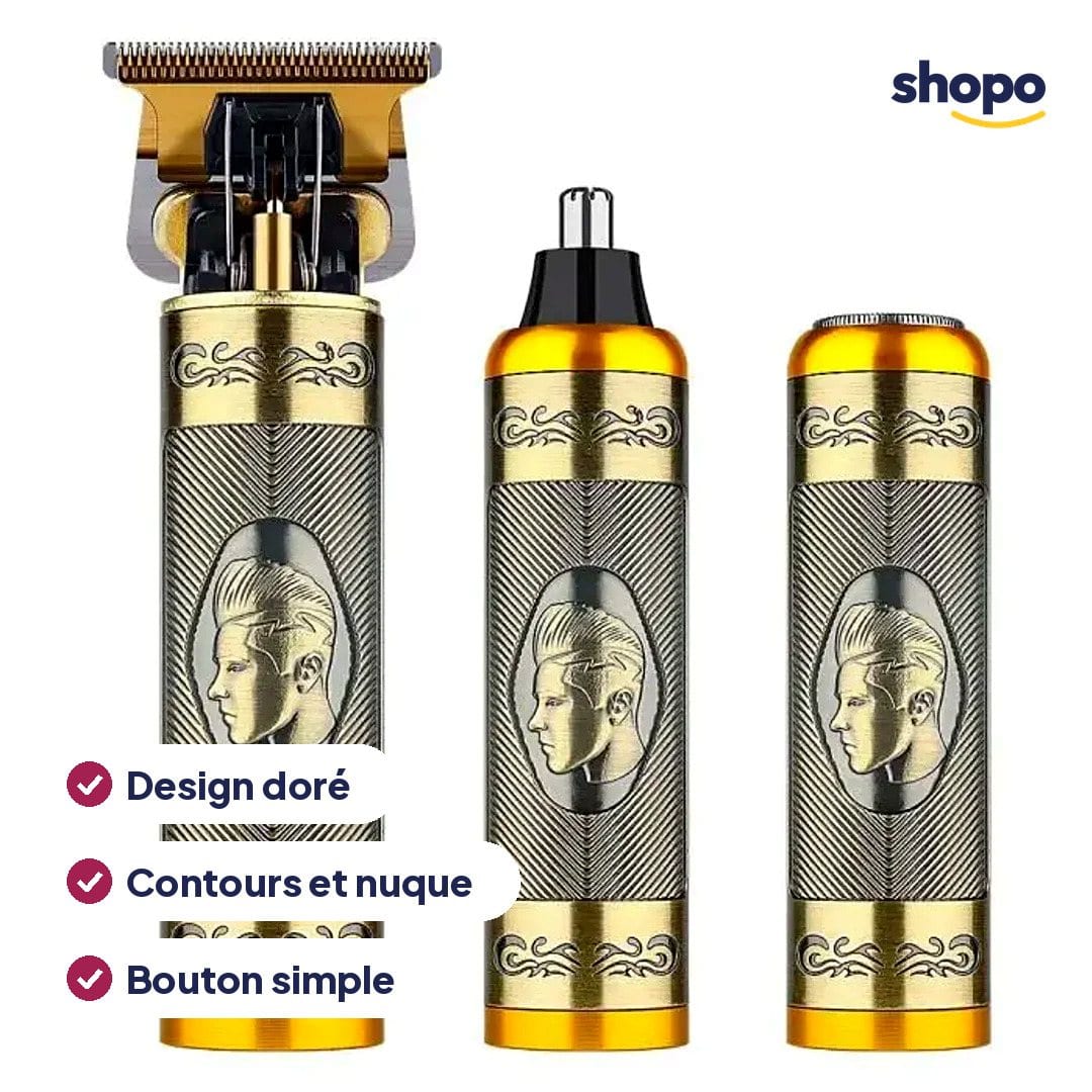Tondeuse Daling dorée pour cheveux et barbe, photo 2