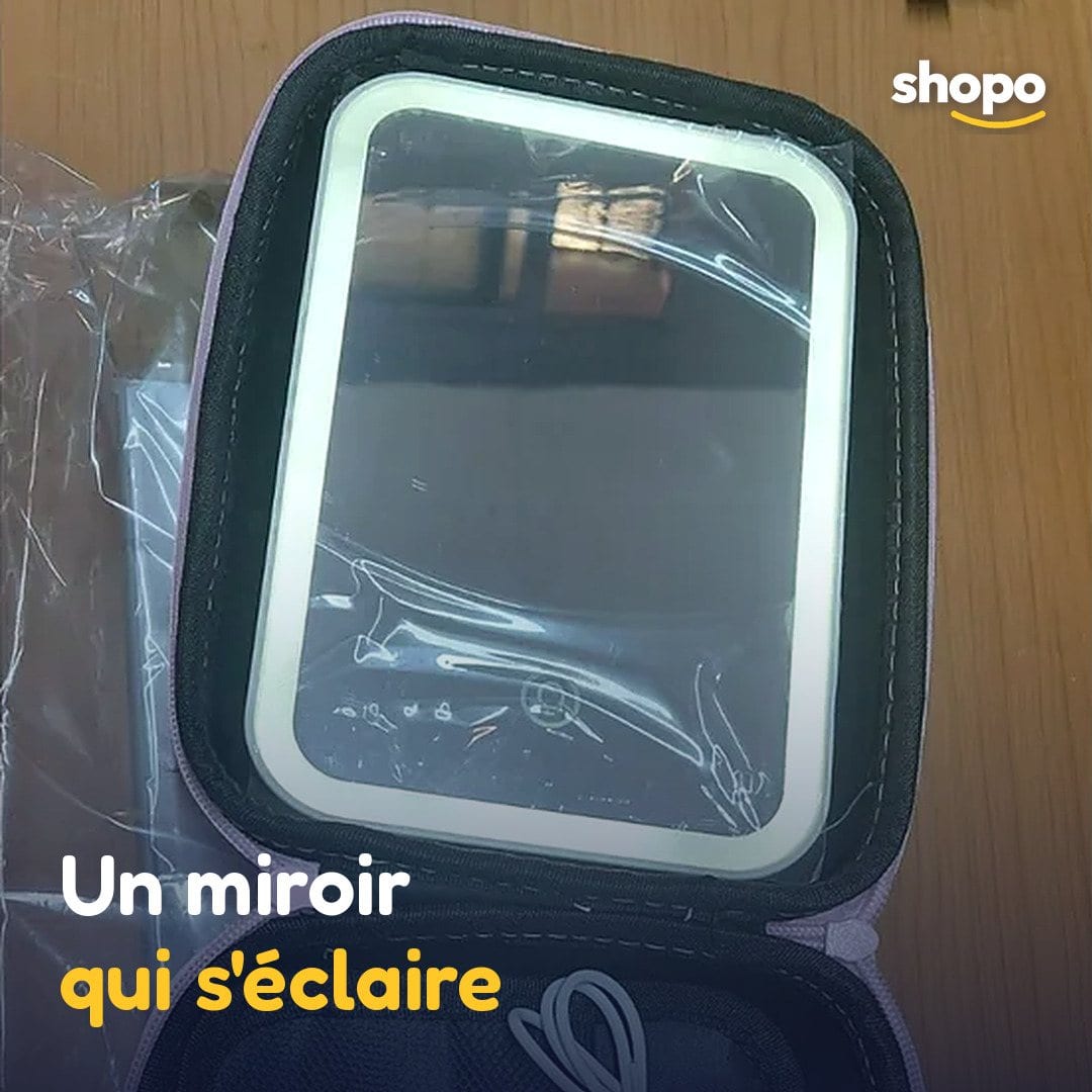 Trousse de maquillage avec miroir LED intégré, photo 4