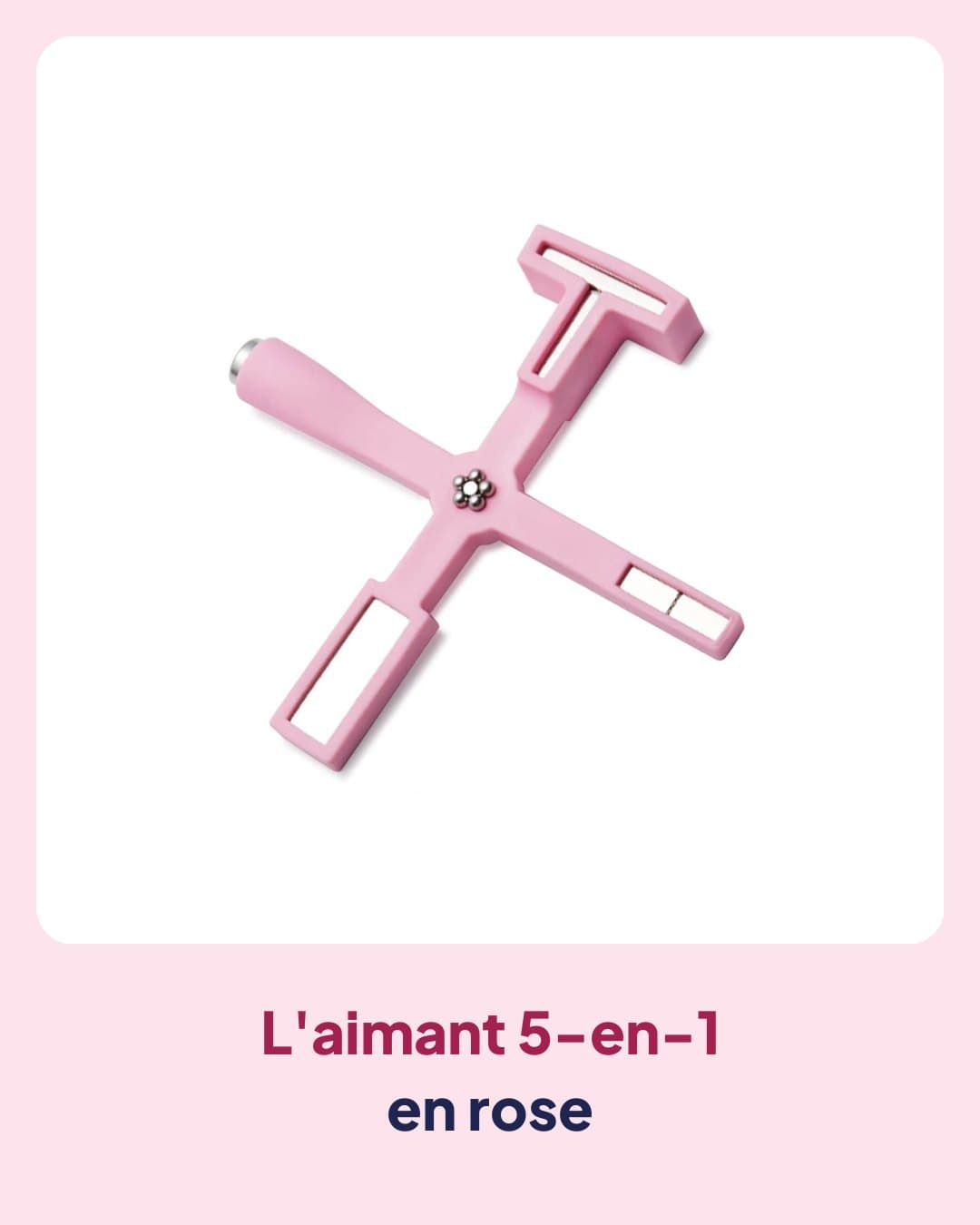 L'aimant 5-en-1 en rose