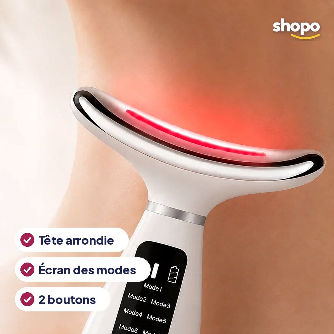 Appareil de massage visage et cou, plusieurs modes, photo 2