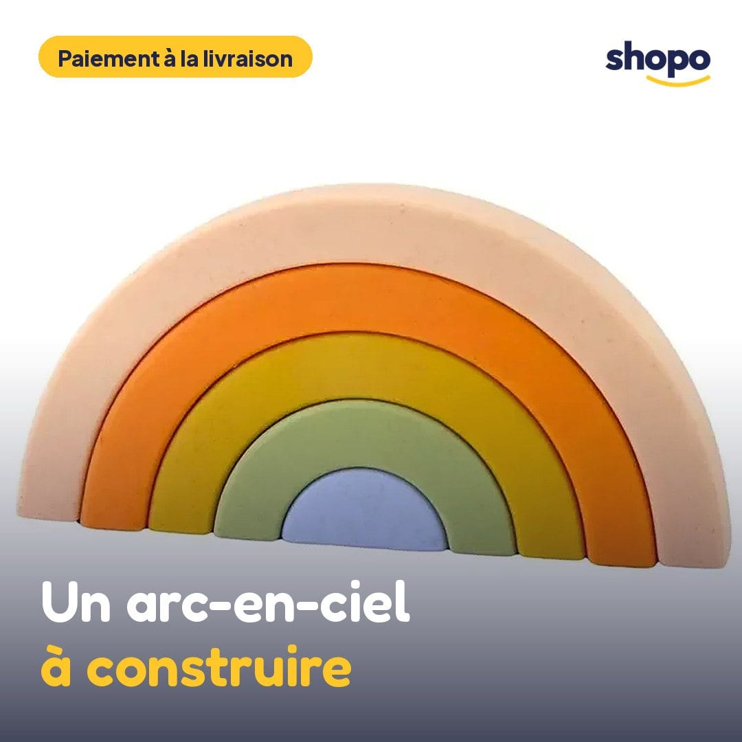 Arc-en-ciel à empiler pour enfants, 5 pièces, photo 1
