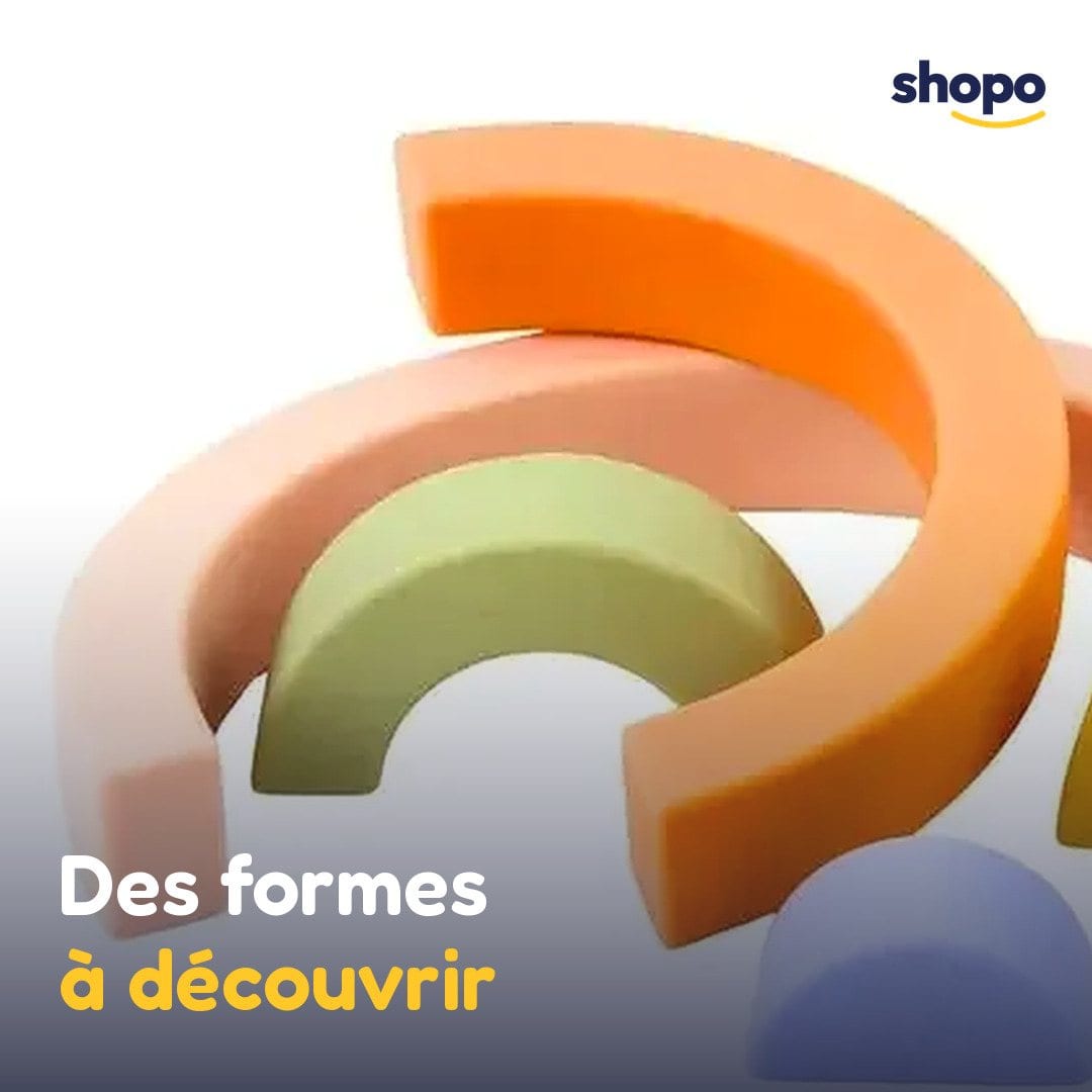 Arc-en-ciel à empiler pour enfants, 5 pièces, photo 5