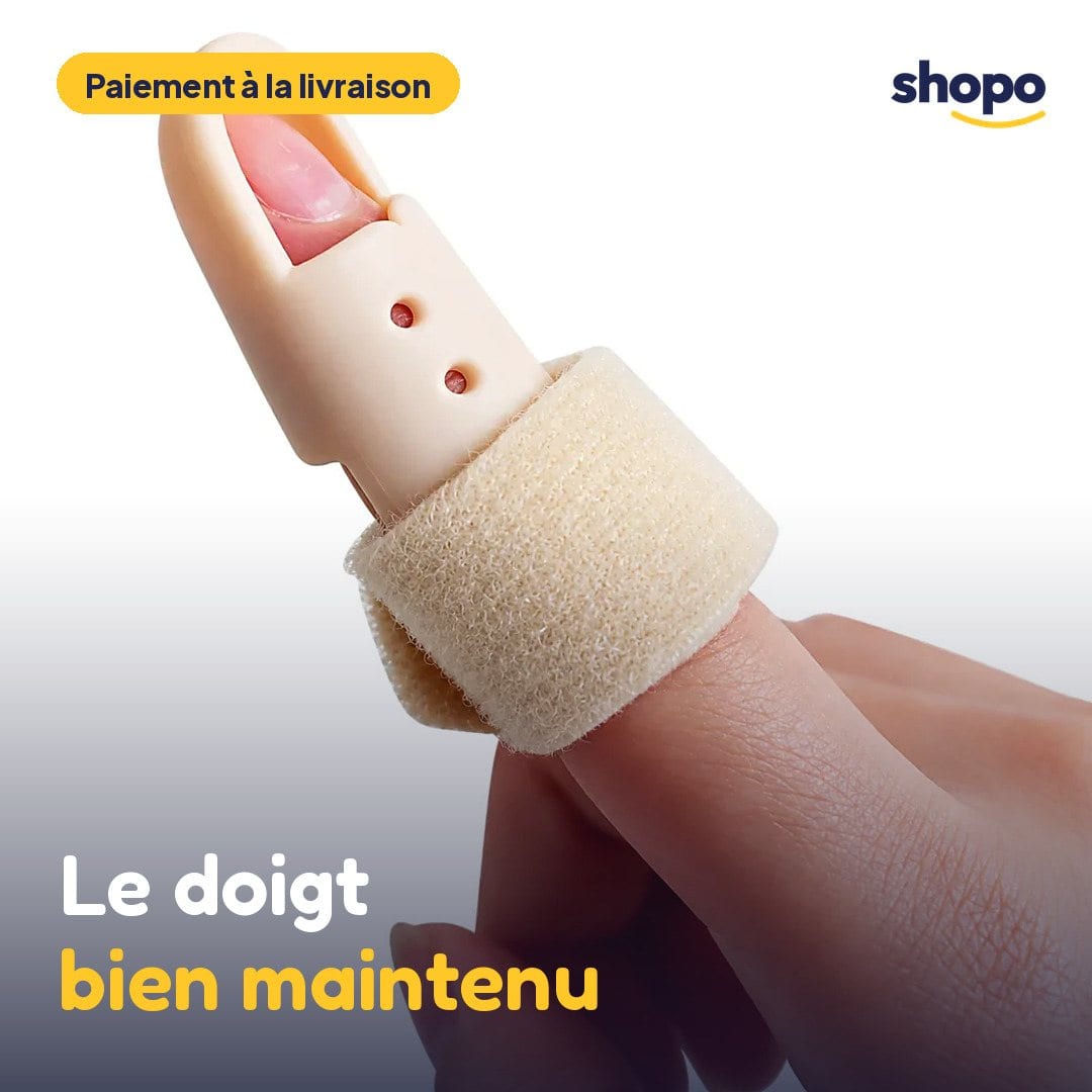 Attelle de doigt avec bande velcro, lot de 6, photo 1