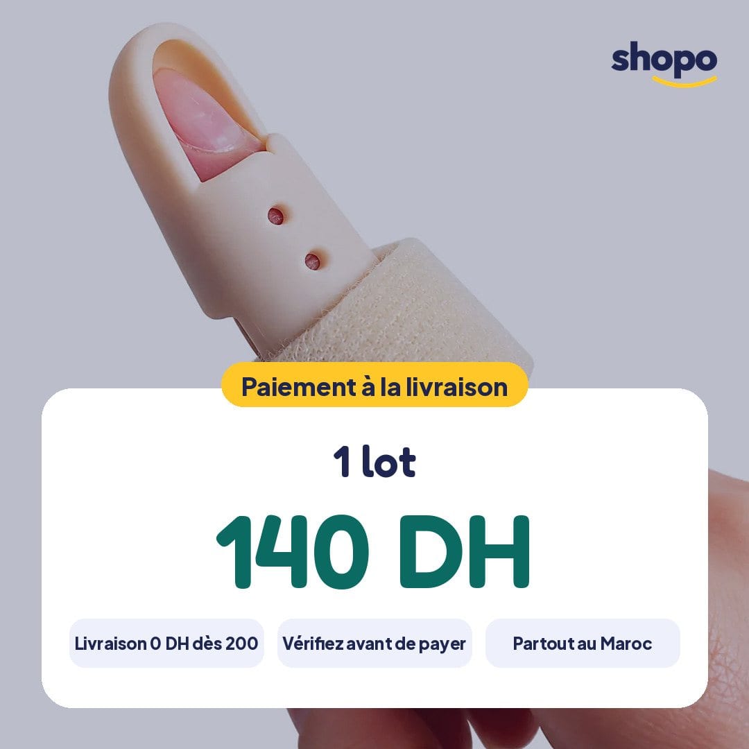 Attelle de doigt avec bande velcro, lot de 6, photo 6