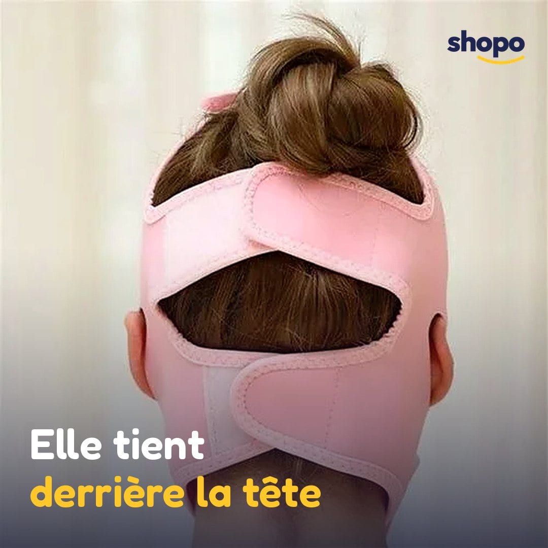 Bande de maintien du contour du visage, rose, photo 4