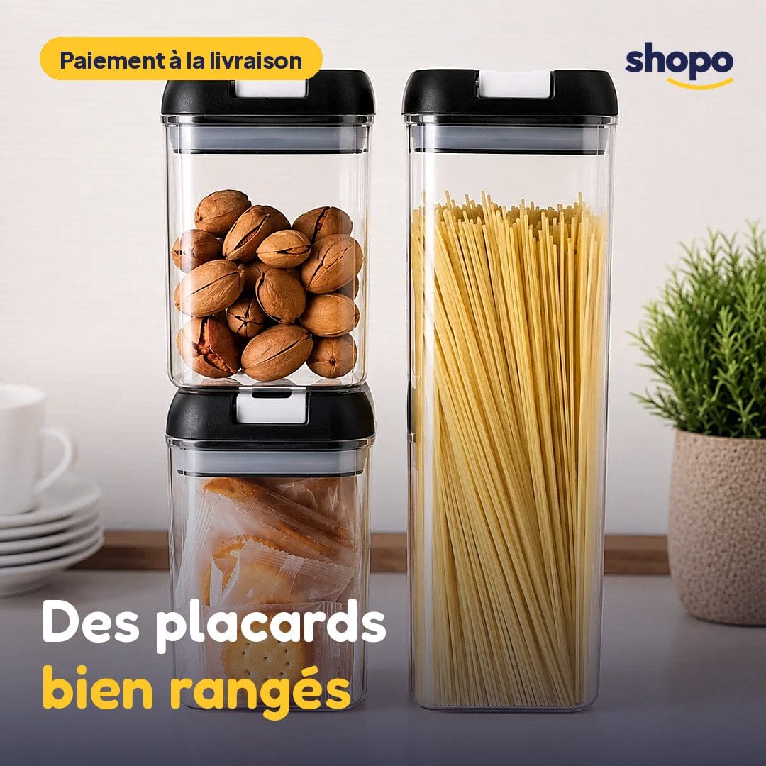 Set de 5 boîtes de conservation transparentes, photo 1