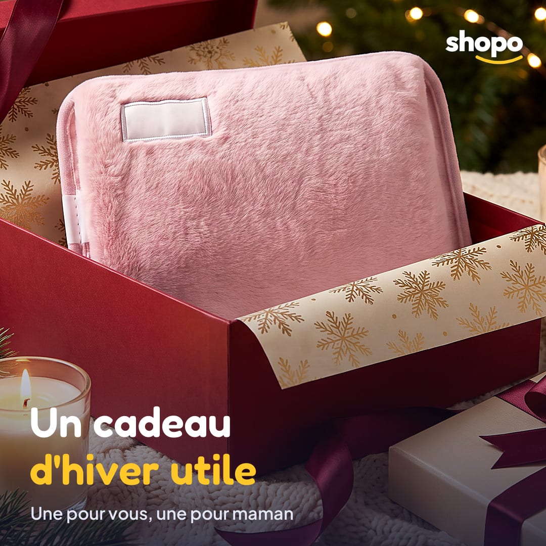 Bouillotte électrique en peluche avec poche pour les mains, photo 5