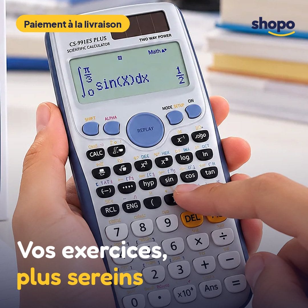 Calculatrice scientifique 991ES pour cours et exercices, photo 1