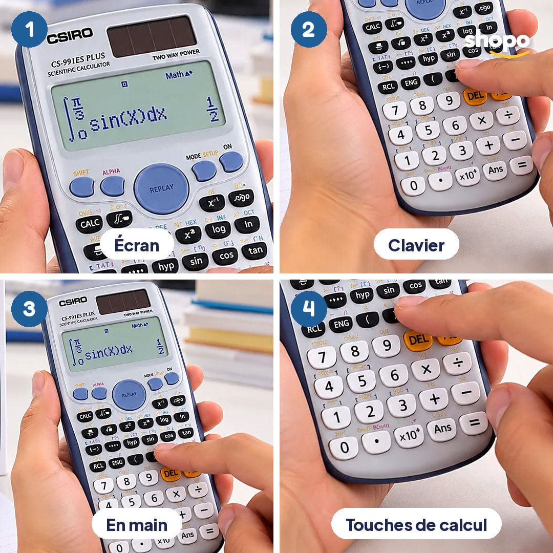 Calculatrice scientifique 991ES pour cours et exercices, photo 3