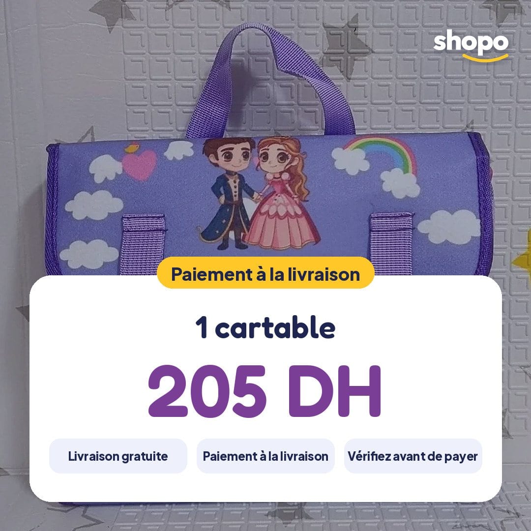 Cartable d'activités éducatives en feutrine, violet, photo 6