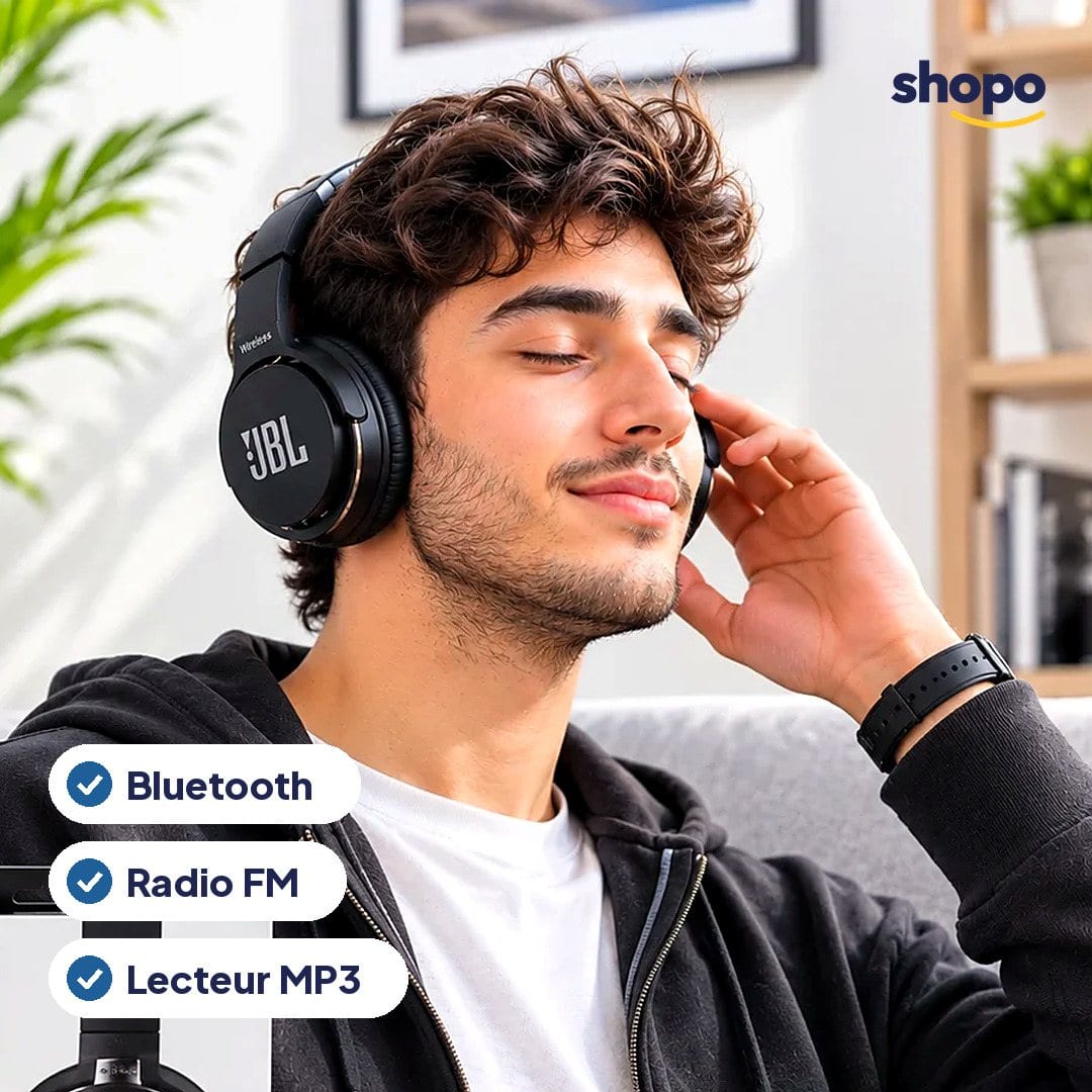 Casque Bluetooth sans fil avec radio FM et lecteur MP3, photo 2
