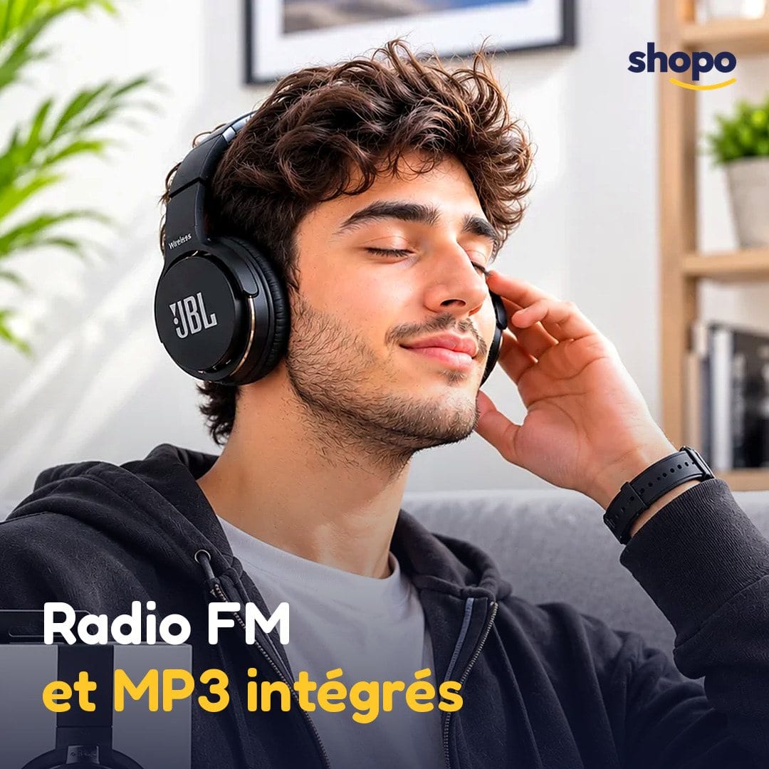 Casque Bluetooth sans fil avec radio FM et lecteur MP3, photo 4