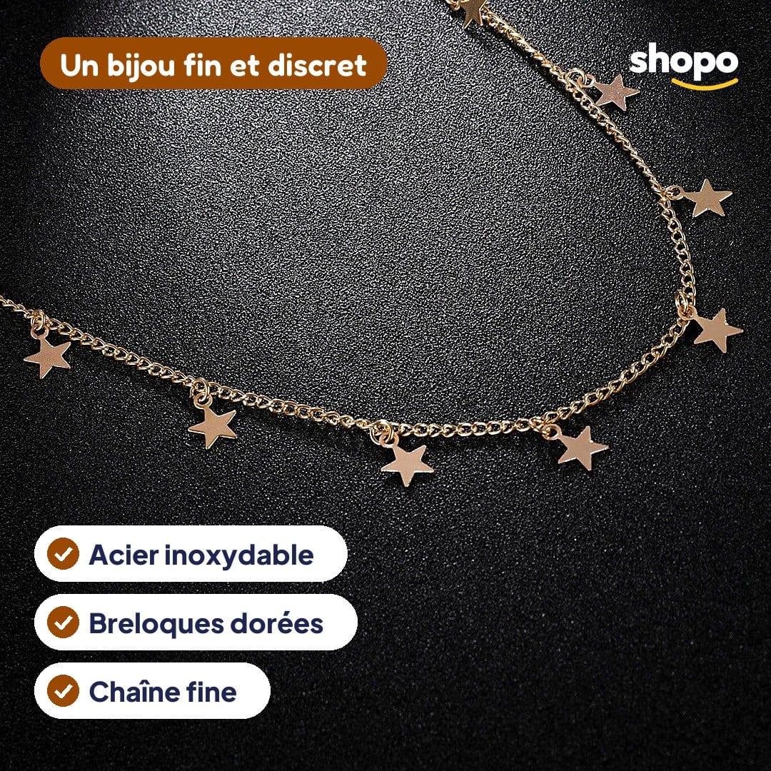 Chaîne de taille dorée à breloques, photo 2