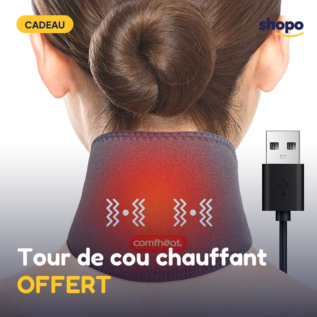 Chauffe-pieds électrique massant + tour de cou offert, photo 5