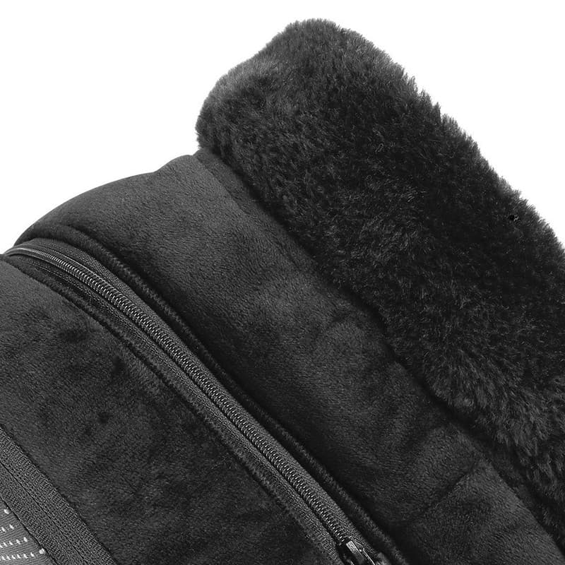 Peluche douce et fermeture zip