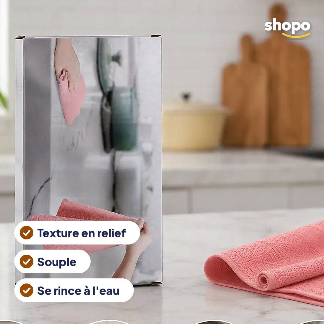 Lot de chiffons de nettoyage texturés pour cuisine, photo 2