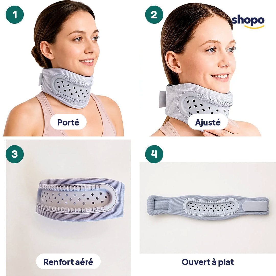 Collier cervical gris de maintien pour le cou, photo 3
