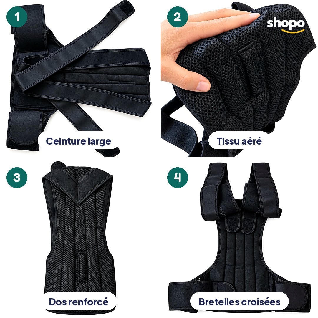 Correcteur de posture dorsal avec ceinture, photo 3