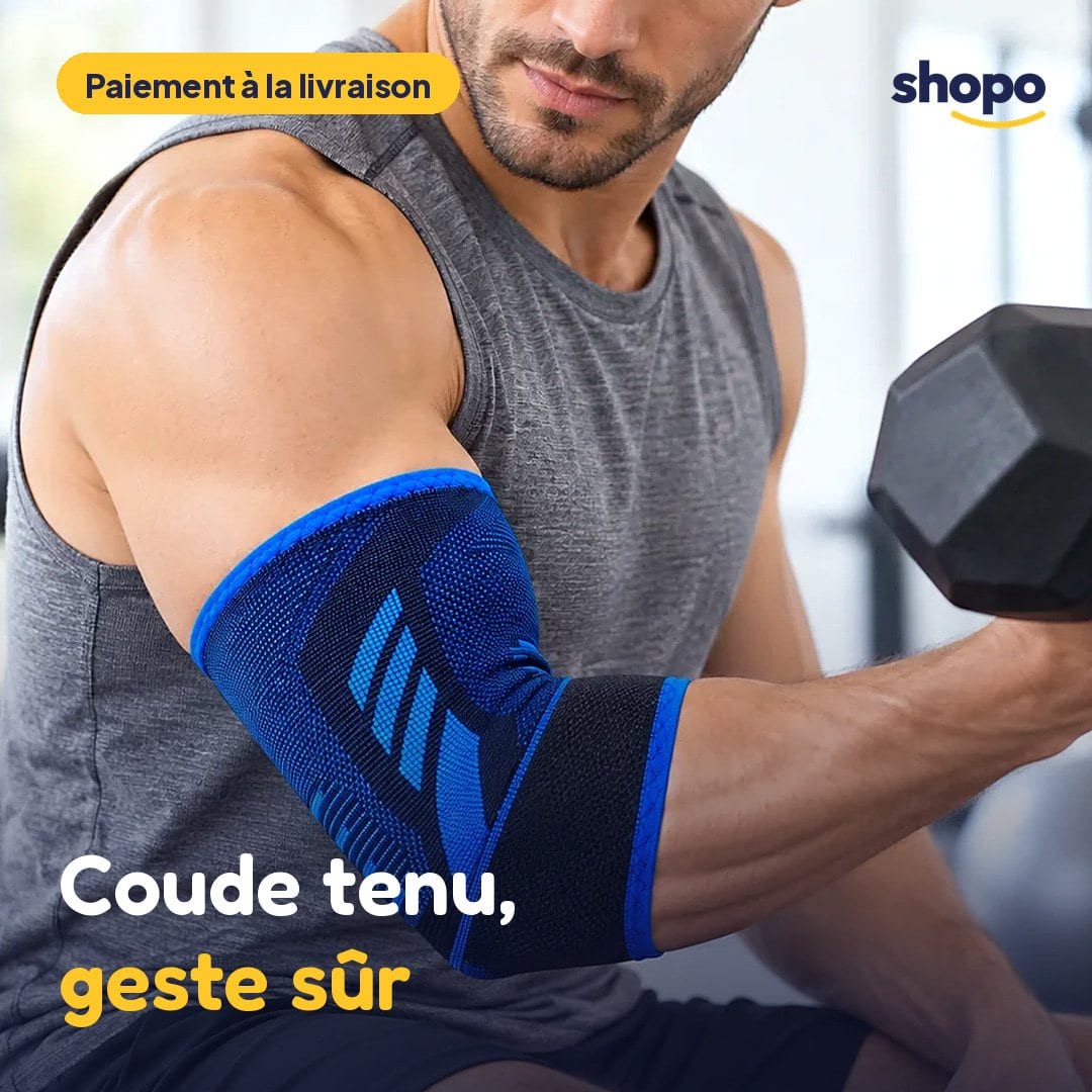 Coudière de sport bleue et noire avec sangle, photo 1