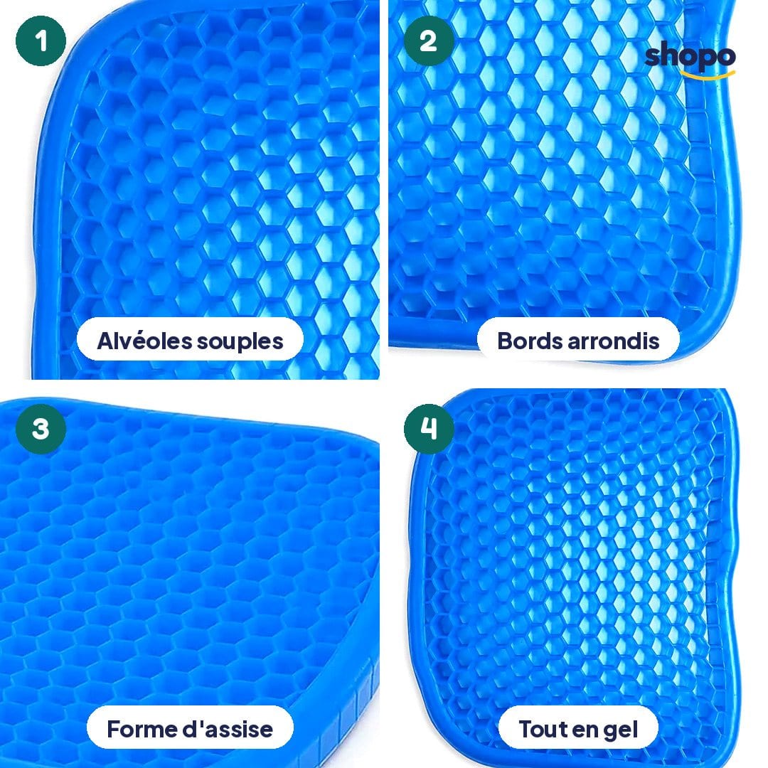 Coussin d'assise en gel nid d'abeille, photo 3