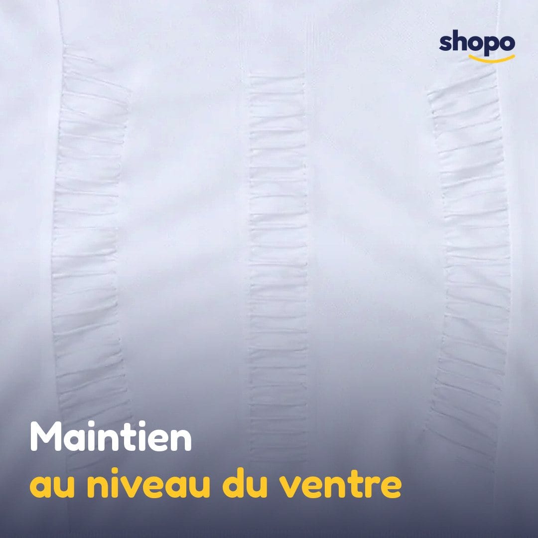 Débardeur gainant homme blanc sans manches, photo 4