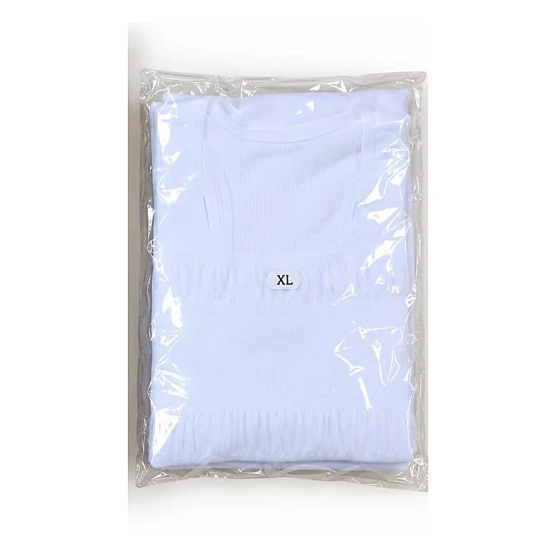 Livré plié en sachet
