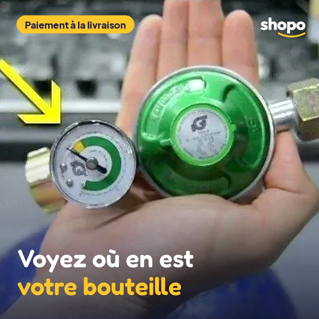 Détendeur de gaz avec manomètre de contrôle, photo 1