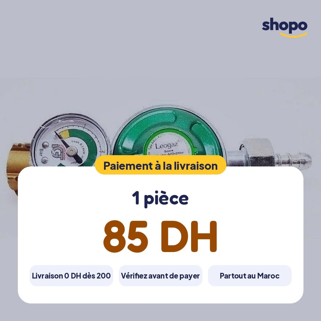 Détendeur de gaz avec manomètre de contrôle, photo 6