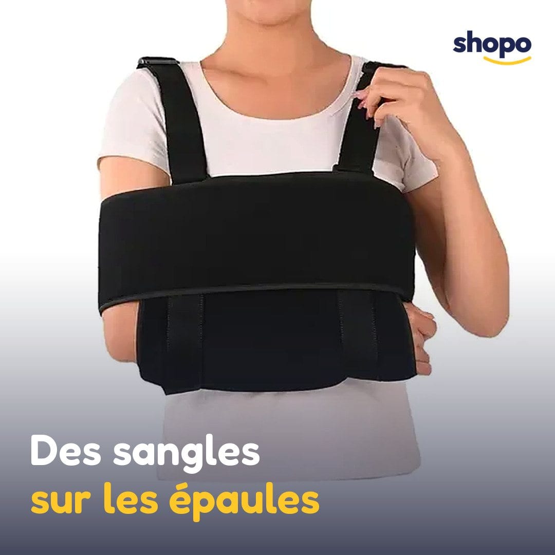 Écharpe de bras noire avec maintien contre le torse, photo 4