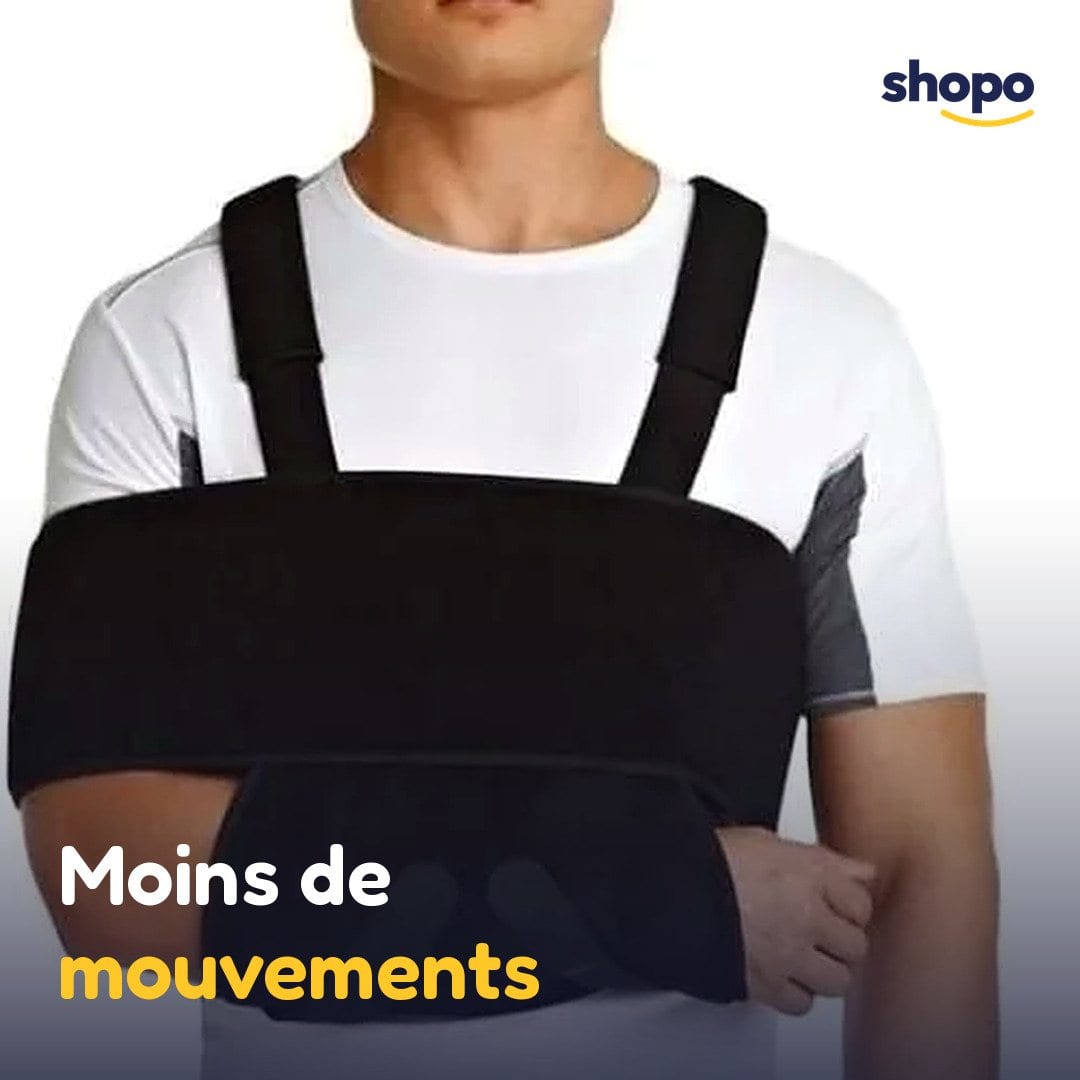 Écharpe de bras noire avec maintien contre le torse, photo 5