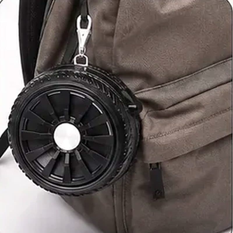 Accrochée au sac