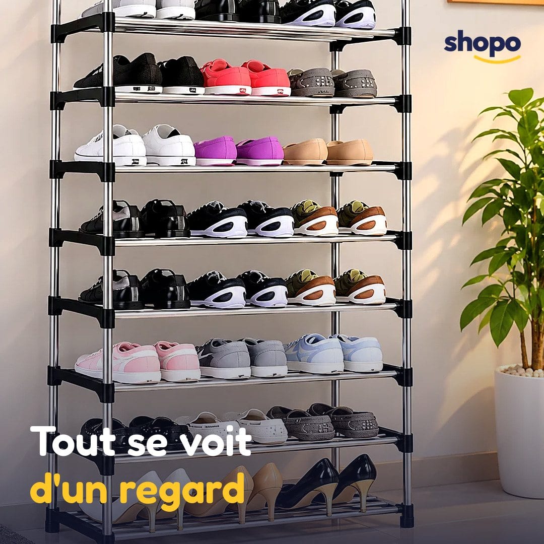 Étagère à chaussures ouverte, 6 ou 8 niveaux, photo 5
