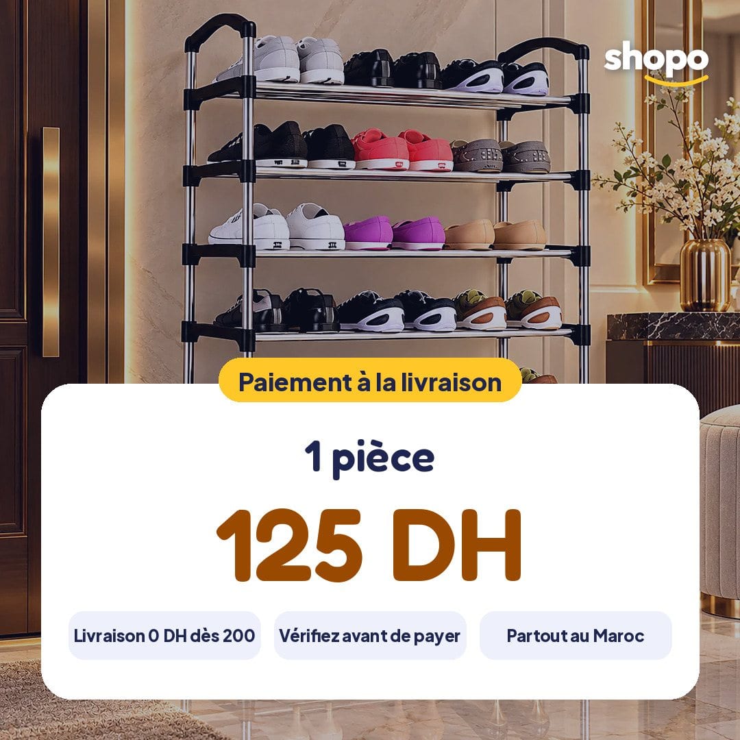 Étagère à chaussures ouverte, 6 ou 8 niveaux, photo 6