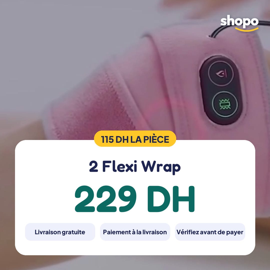 Flexi Wrap : enveloppe chauffante et massante, pack de 2, photo 6