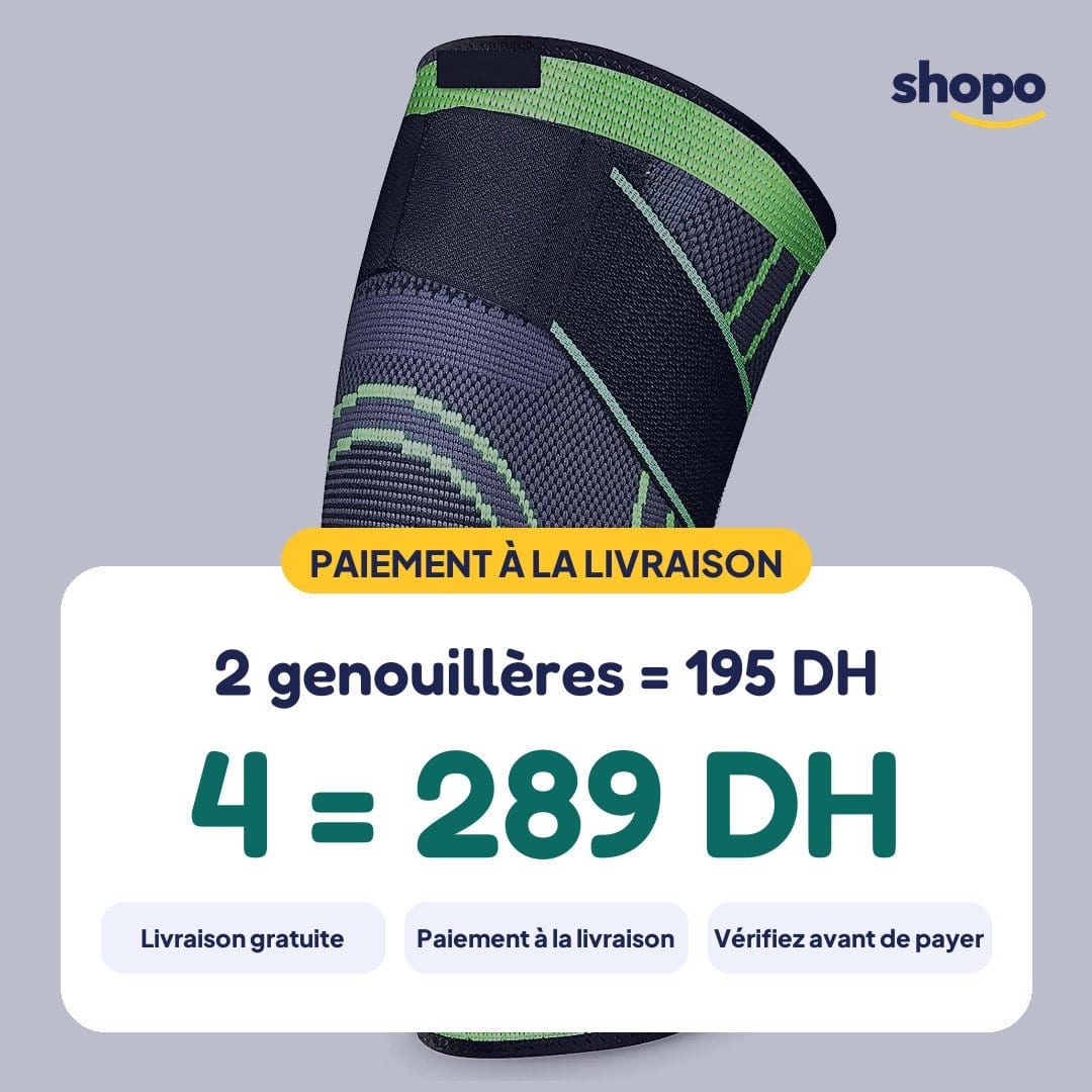 Genouillère de compression à sangle croisée, photo 6