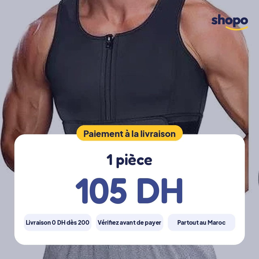 Gilet zippé noir avec 2 ceintures réglables, photo 6