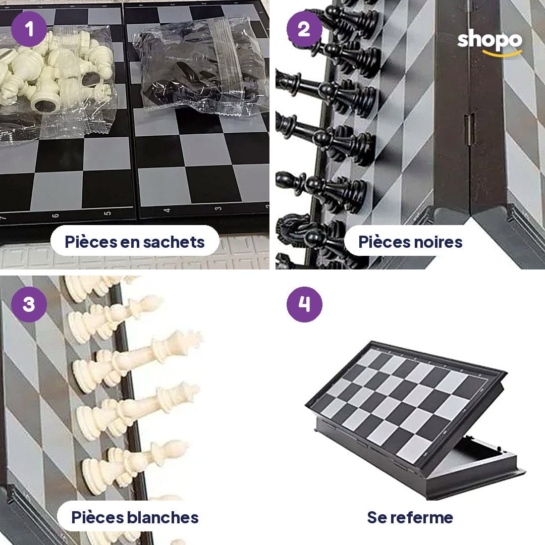 Jeu d'échecs pliable pour enfants S2201, photo 3