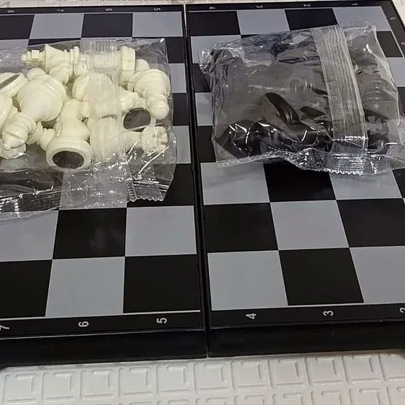 Damier noir et blanc