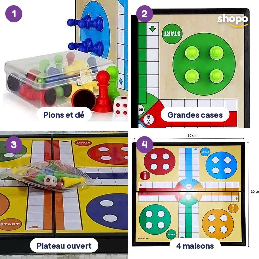 Jeu de Ludo pliable pour enfants S2203, photo 3