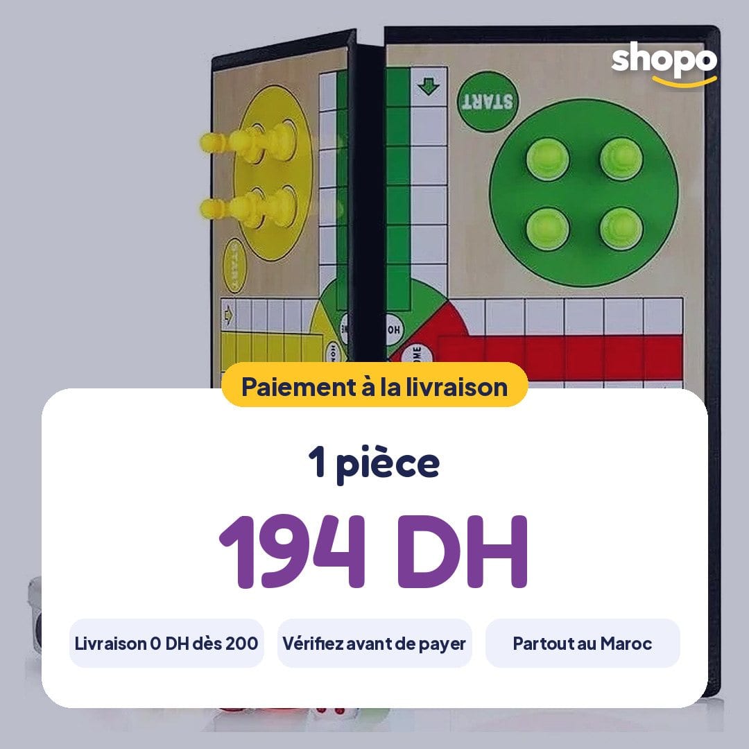 Jeu de Ludo pliable pour enfants S2203, photo 6