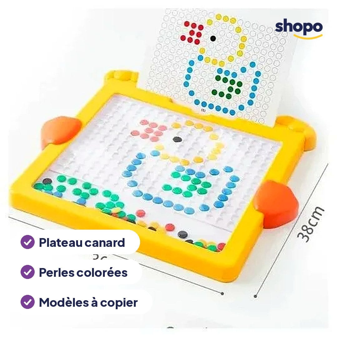 Jeu de perles colorées avec plateau canard 00428, photo 2