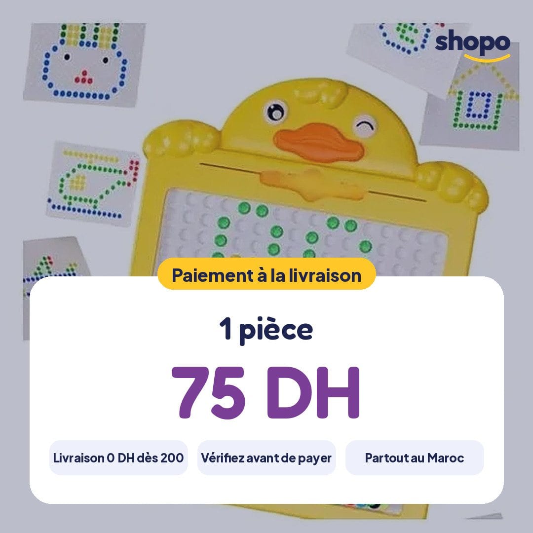 Jeu de perles colorées avec plateau canard 00428, photo 6
