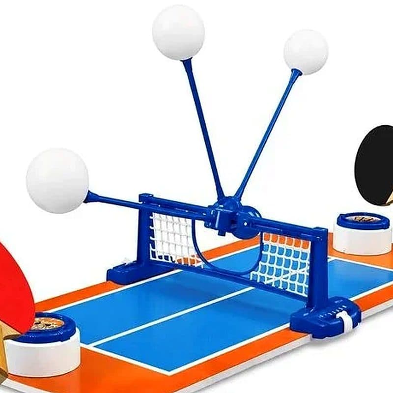 Table bleue et orange